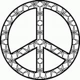 Coloring Peace Pages Symbol Sign Getcolorings Printable sketch template