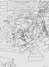 Rayman Xcolorings sketch template