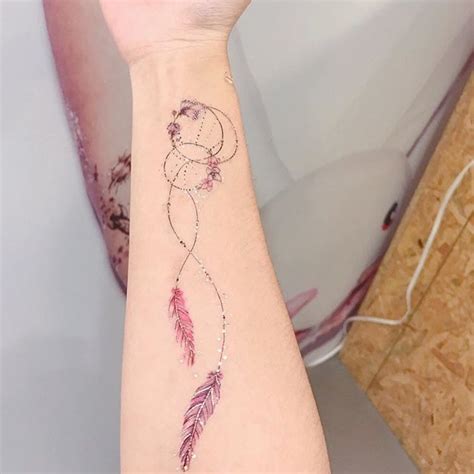dream catcher realistic temporary tattoo paperself