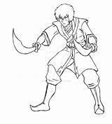 Zuko Swords Dao Lineart sketch template