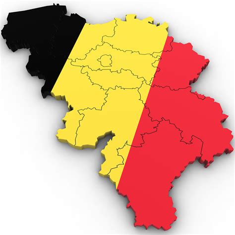 political map  belgium  model cgtrader
