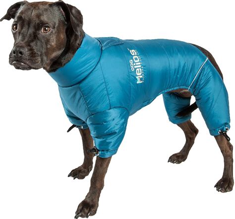 dog helios thunder full body dog jacket blue medium chewycom