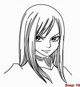 Fairy Tail Drawing Erza Coloring Anime Scarlet Draw Manga Sketches Fairytail Pages Character Drawings Simple Da 3d Getdrawings Library Characters sketch template