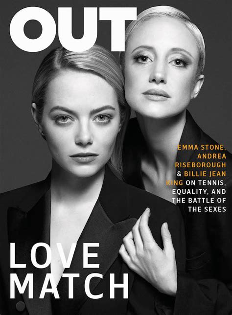 Emma Stone Andrea Riseborough And Billie Jean King On