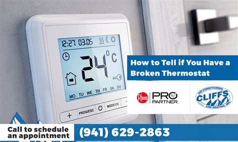 North Port Ac How To Tell If You Have A Broken Thermostat Cliffs Air