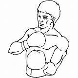 Boxing sketch template