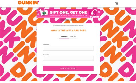 dead   dunkin gift cards