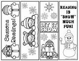Bookmarks Winter Printable Coloring Teacherspayteachers Subject Library Choose Board Kids sketch template