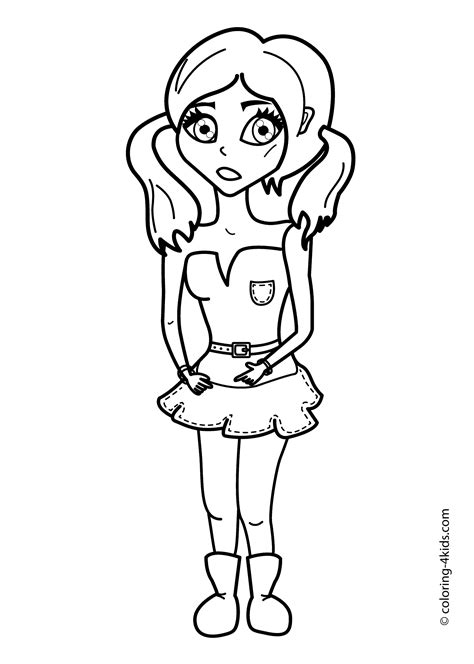 cute coloring pages  girls printable coloring pages  kids