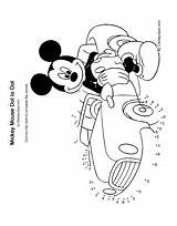 Dot Mickey Mouse Dots Disney Printable Disneyclips Dottodot Link Pdf Coloring Pages Duck Donald sketch template