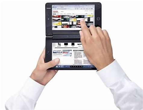 toshiba liberto  dual touch screen mini laptop gadgetsin