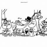 Moomin Coloring Pages Characters Mumins Cartoon Color Tove Jansson Hellokids Happy Kinder Muumit Niedlich Kunstverein Troll Schlaue Malvorlagen Figuren Book sketch template