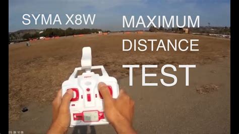 syma xw maximum distance test banggood youtube
