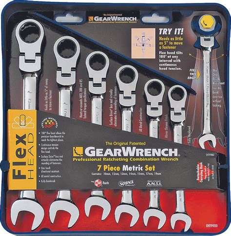 gearwrench  wrench gear set pc met flex