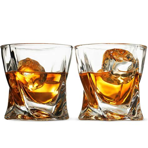 Whiskey Glasses Set Set Of 2 8 Oz Double Old F