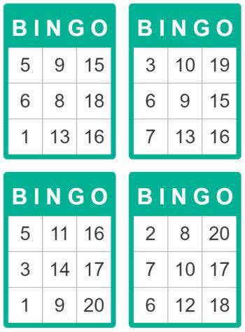bingo cards for kids 1 to 20 bingo for kids free printable bingo
