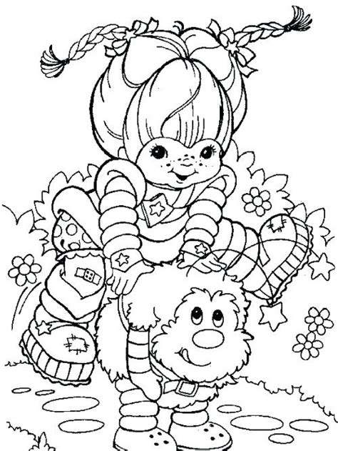 rainbow brite coloring pages  getcoloringscom  printable