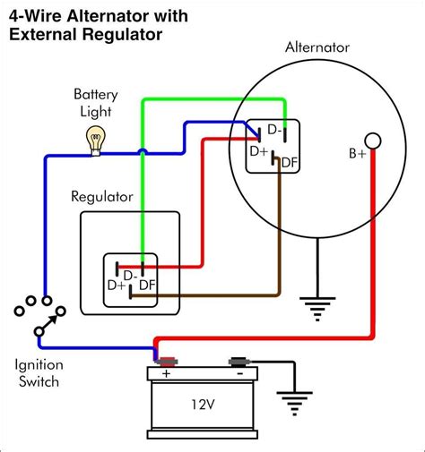 volt alternator wiring diagram