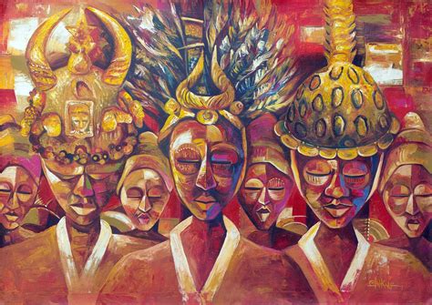 hierarchy  ashanti chieftancy painting ashanti artist paint