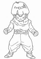 Coloring Gohan Pages Dbz Template sketch template