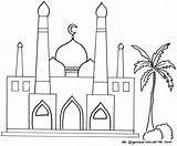 Gambar Masjid Mewarnai Untuk Anak Islami Coloring Warna Muslim Disimpan Buku Dari Colouring Ramadan Pages sketch template