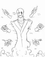 Coloring Gaster Template sketch template