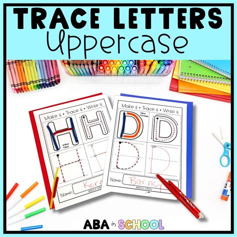 alphabet tracing uppercase letters tracing letter worksheets aba