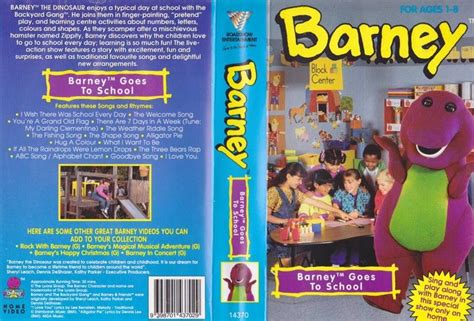 Barney Goes To School Vhs Video Pal~ A Rare Find~ Ebay