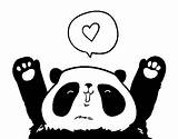 Panda Drawing Coloring Dibujo Colorear Easy Coloringcrew Para Cool Clipartmag Heart Dibujos sketch template