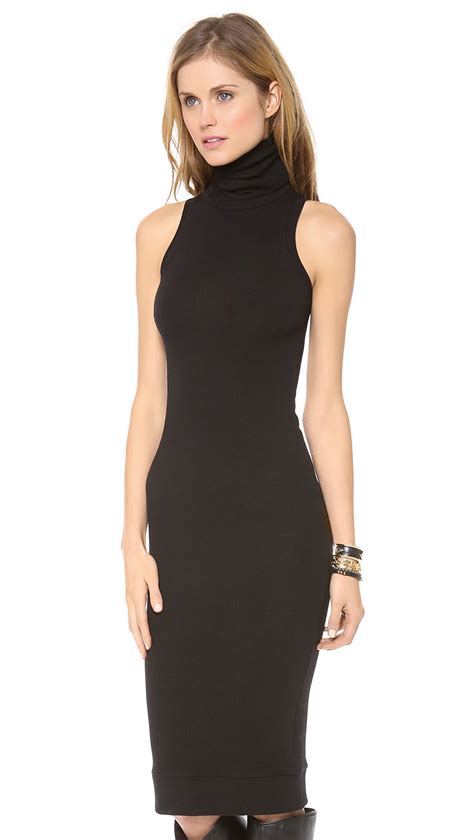 rachel pally sleeveless turtleneck dress black in black lyst