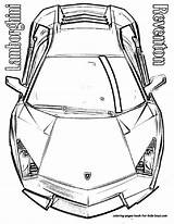 Coloring Pages Lamborghini Cars Comments sketch template