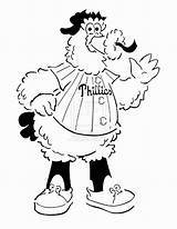 Phillies Coloring Phanatic Philly Pages Philadelphia Mascot Clipart Baseball Flyers Kids Template Sketch Color Logo Book Sketchite Print Clipground Deviantart sketch template