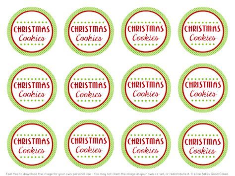 images  christmas cookie labels  printables cookie jar