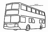 Mewarnai Bus Kartun Transportasi Alat Kendaraan Yan Salam Februari Busmania Menggambar sketch template
