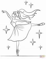 Coloring Ballerina Pages Beautiful Printable Drawing sketch template