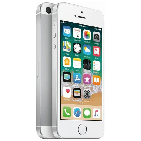 apple iphone se gb unlocked gsm phone  mp camera silver refurbished walmartcom