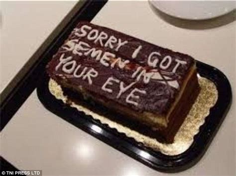 Femail Rounds Up The 15 Worst Sexual Apology Cakes Ever Made Daily