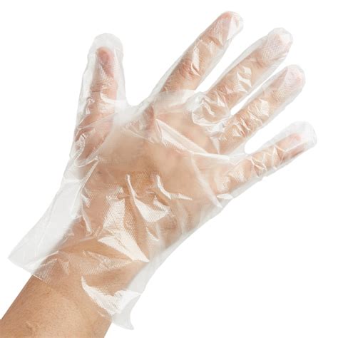 disposable poly gloves medium  food service pack  ayfa