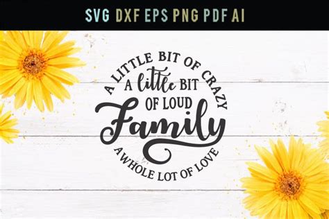 family sign svg   bit  crazy family svgfamily dxf  svgs design bundles