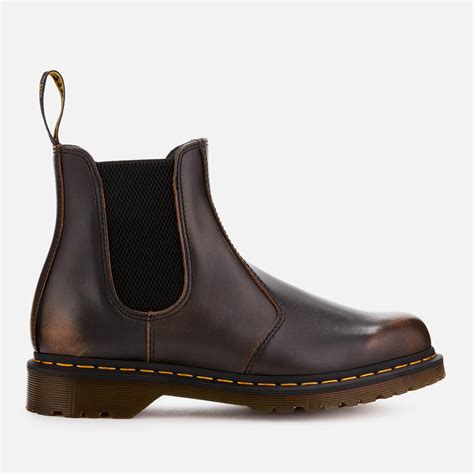 lyst dr martens  vintage leather chelsea boots  brown  men