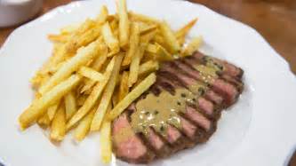 steak frites  au poivre bearnaise  bordelaise sauces todaycom