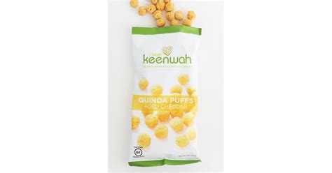 i heart keenwah aged cheddar quinoa puffs the best new supermarket snacks of 2015 popsugar food