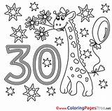 30 Coloring Birthday Pages Happy Giraffe Years Sheet Title sketch template