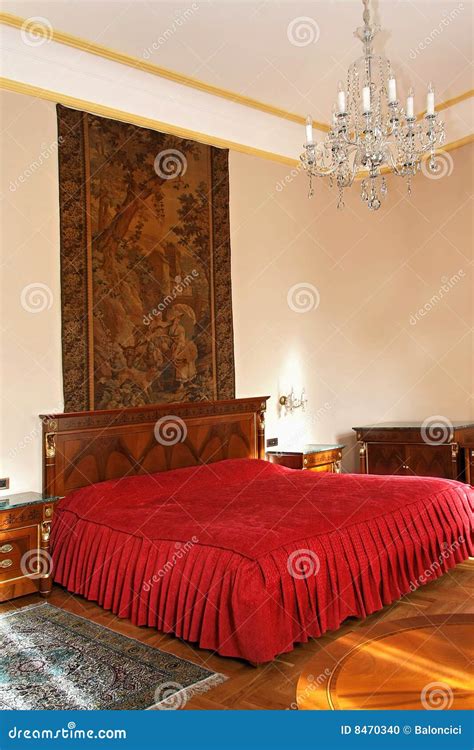 bed stock photo image  antique style indoors