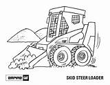 Skid Steer Loader Bobcat Steers Colorings Getcolorings sketch template