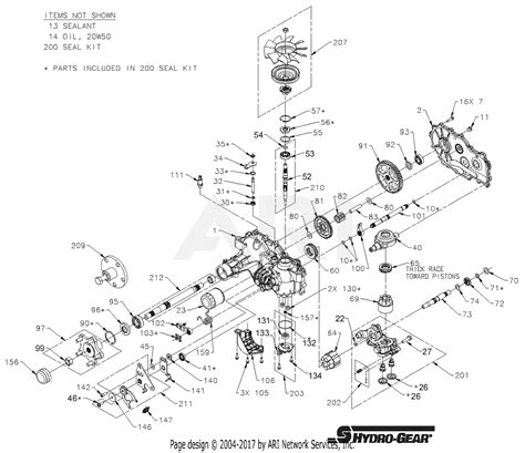 gravely    zt  hd parts diagram  hydro gear hydrostatic pump