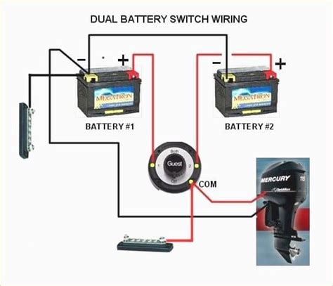 boat dual battery switch wiring diagram boat battery boat wiring pontoon boat accessories