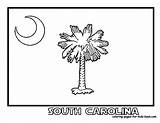 Carolina South Coloring Flag Pages Kids Study Sc Boys sketch template