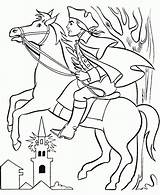 Coloring Paul Revere Pages Clipart Horse Line Library Popular Graphic Coloringhome sketch template