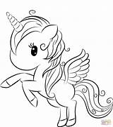 Unicorn Coloring Pages Cute Supercoloring Girls Top Source Visit Site Details sketch template
